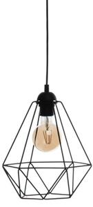 Висящи лампи BASKET 3xE27/60W/230V черен