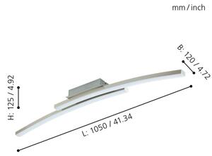 Eglo 97909 - LED RGB димируема плафонна люстра FRAIOLI-C LED/34W/230V