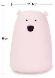 LED RGB детска сензорна лампа BEAR LED/0,8W/5V бяла + USB