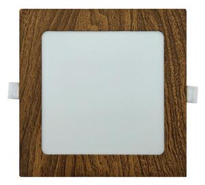 LED Лампа за окачен таван SQUARE LED/12W/230V 4200K 16,8x16,8 см кафяв