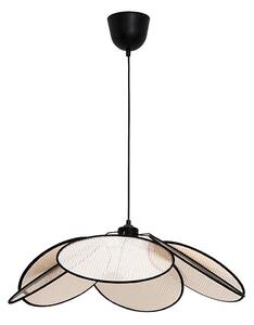 Полилей на кабел MARGARET 1xE27/40W/230V черно/бежово
