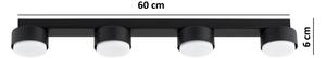 Brilagi - LED RGB димируемо точково осветително тяло MONO 4xGX53/14W/230V Wi-Fi Tuya черно