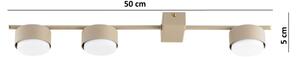 Brilagi - LED RGB димируемо точково осветително тяло MONO 3xGX53/14W/230V Wi-Fi Tuya бежово