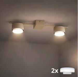 Brilagi - LED RGB димируемо точково осветително тяло MONO 2xGX53/14W/230V Wi-Fi Tuya бежово