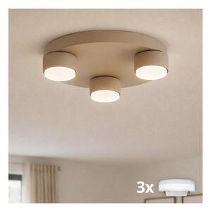 Brilagi-LED RGB димируем плафон MONO 3xGX53/14W/230V Wi-Fi Tuya диаметър 30 см бежов