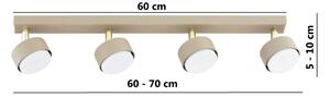 Brilagi - LED RGB димируемо точково осветително тяло MONO 4xGX53/14W/230V Wi-Fi Tuya бежово