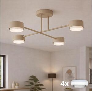 Brilagi - LED RGB димируем повърхностно монтиран полилей MONO 4xGX53/14W/230V Wi-Fi Tuya черен