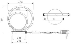 ONLI - LED настолна лампа NOELIA LED/10W/230V 22 см златна