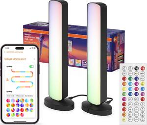 Osram - КОМЛЕКТ 2x LED RGBW димируема настолна лампа MOOD LIGHT LED/4W/230V Wi‑Fi + ДУ