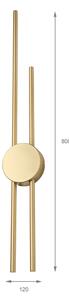LED стенно осветително тяло LANA LED/15W/230V 4000K матово злато