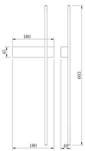Zuma Line W4100-60BK - LED стенно осветително тяло ARCO LED/8W/230V CCT черно