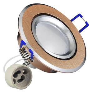LED Лампа за окачен таван СЛЪНЦЕ OLAL 1xGU10/3,5W/230V 3000K Ø 8,4 cm златист