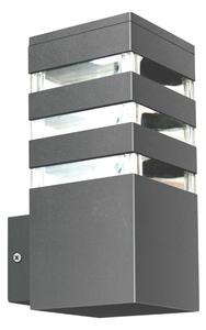 LED RGBW димируема външна стенна лампа TEKSAS 1xE27/9W/230V IP44 антрацит