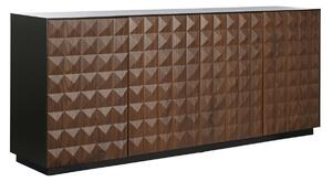 Бюфет Home ESPRIT Кафяв Черен Дървен MDF 188,4 X 42,1 X 80,6 cm