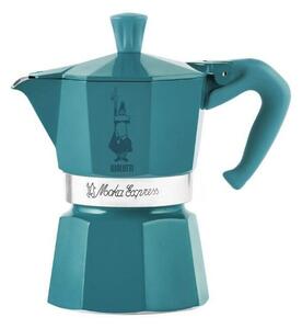 Италианска Кафеварка Bialetti Moka Express Winter Wonderland цвят тюркоаз Сребрист Алуминий 3 Tassid