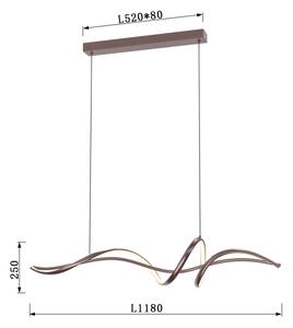 ONLI - LED полилей на кабел KELLY LED/28W/230V меден
