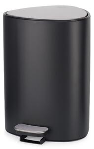Матово черно стоманено кошче за боклук с педал 5 l EasyStore Luxe – Joseph Joseph