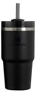 Черен термос със сламка от неръждаема стомана 600 ml Quencher H2.0 FlowState Tumbler Black – Stanley