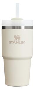 Кремав термос със сламка от неръждаема стомана 600 ml Quencher H2.0 FlowState Tumbler Cream – Stanley