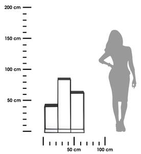 Стойка за цветя 80x60 см черен