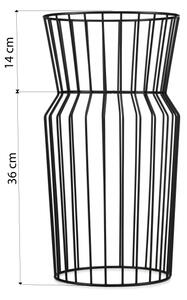 Стойка за цветя 50x26 см черен