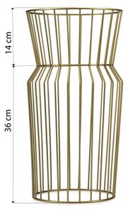 Стойка за цветя 50x26 см златист