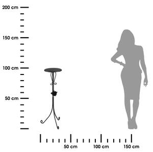 Стойка за цветя 95x39 см черен