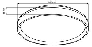 LED Димируем плафон за баня ELIZA LED/48W/230V IP44 + д.у