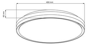 LED Димируем плафон за баня CASSANDRA LED/72W/230V IP44 + д.у