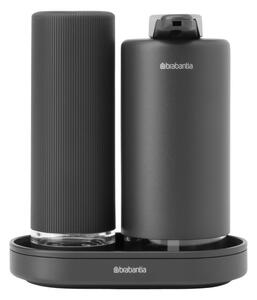 Комплект 2 бр дозатори Brabantia SinkStyle 1008504, Подходящи за препарати за ръце и съдове, 200 мл, Минерализирано покритие, Тъмносив