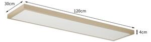 Brilagi-LED Димируемо осветително тяло за баня FRAME SMART LED/50W/230V 120x30 IP44 + дистанционно управление