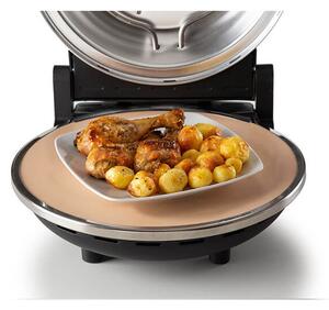 Електрическа фурна за пица Ariete "Пица за 4 минути" 0917/00, 1200W, 32 см, До 400C, 5 нива, Каменна плоча, Незалепващо покритие, Черен