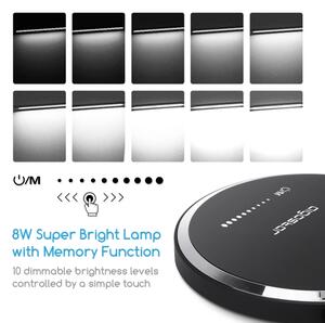 Aigostar - LED Димируема сензорна настолна лампа LED/8W/230V 3000-6000K черен