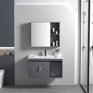 Комплект мебели за баня с мивка Paris 60cm Grey