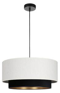 Полилей на кабел NATIA 1xE27/60W/230V Ø 45 cm бял/черен