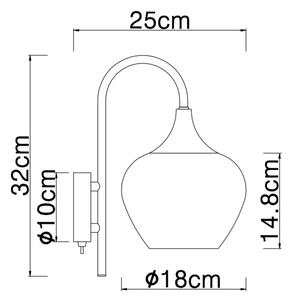 Globo 15548WG - Аплик MAXY 1xE27/40W/230V