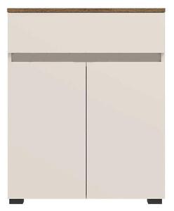 Шкаф Ansi KOM2D1S - 70 x 37.7 x 84.4 cm, кашмир / дъб Травията