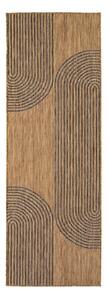Черна/кафява пътека за открито и закрито 80x250 cm Mira 1453 – Ayyildiz Carpets