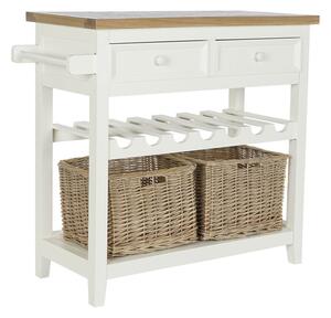 Console DKD Home Decor Бежов плетена ракита Дърво от пауловния 88 x 38 x 80 cm