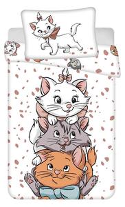 Бяло памучно детско спално бельо 100x135 cm Marie Cat "Friends" – Jerry Fabrics
