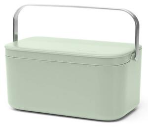 Кутия за хранителни отпадъци Brabantia SinkSide 1005611, 1.8 л, Дръжка за лесно пренасяне, Светлозелен