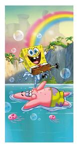 Памучна детска кърпа 70x140 cm Sponge Bob "Tropical Duo" – Jerry Fabrics