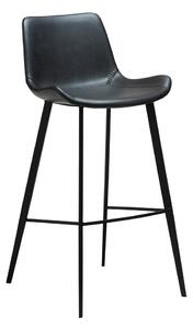 Черен бар стол (височина на седалката 74,5 cm) Hype – DAN-FORM Denmark
