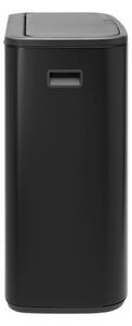 Кош за боклук Brabantia Bo Touch 1001274, 60 л, Плавно и безшумно отваряне, Голям отвор, Устойчив на отпечатъци, Черен/мат