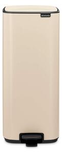 Кош за боклук Brabantia Bo Pedal 1010124, 30 л, Леко затваряне, Противоплъзгаща основа, Бежов