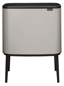 Кош за боклук Brabantia Bo Touch 1010451, 36 л, Плавно и безшумно отваряне, Голям отвор, Светлосив