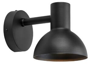 Markslöjd LED външна стенна лампа Nubi, черна, IP44, с регулиране на яркостта, стомана, Затъмняване, Черен, Неръждаема стомана, Скандинавски