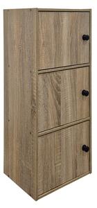 Гардероб с 3 врати, Wirdia, дъб, 24x30.5x71.5 см
