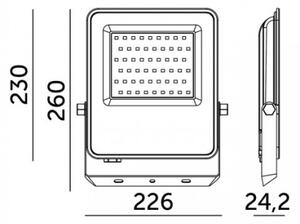 LED прожектор ULSAN LED/100W/230V 4000K IP65