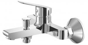 Стенен смесител за вана и душ ALFI ICF 6486123/ БЕЗ А-РИ, месинг, хром, 8.1x17.4см